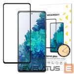 Protective glass Wozinsky - Wozinsky Tempered Glass Full Glue Super Tough Screen Protector Full Coveraged with Frame Case Friendly for Samsung Galaxy S20 FE black 