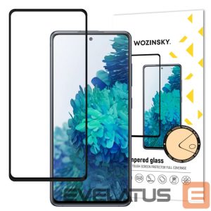 Protective glass Wozinsky - Wozinsky Tempered Glass Full Glue Super Tough Screen Protector Full Coveraged with Frame Case Friendly for Samsung Galaxy S20 FE black 
