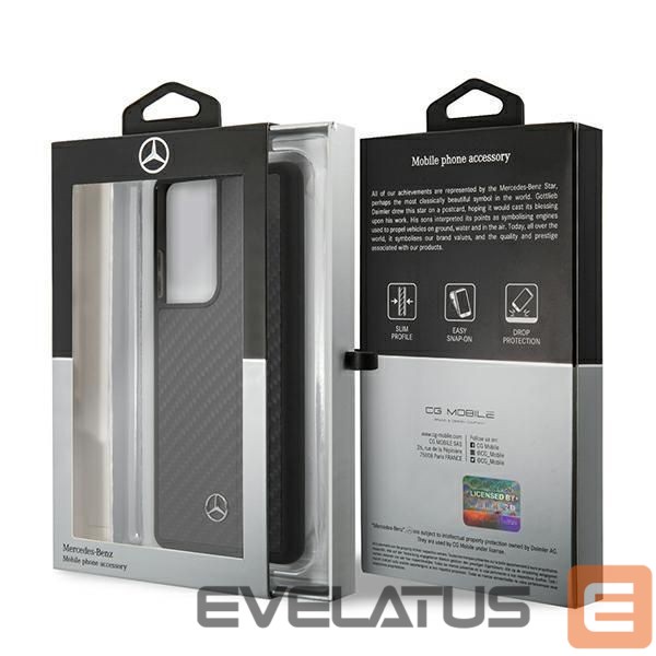 Back panel cover Mercedes-Benz Mercedes Dynamic Line Case for Samsung Galaxy S21 Ultra - Black
