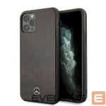 Back panel cover Mercedes-Benz  Mercedes Wood Line Rosewood case for iPhone 11 Pro - brown 