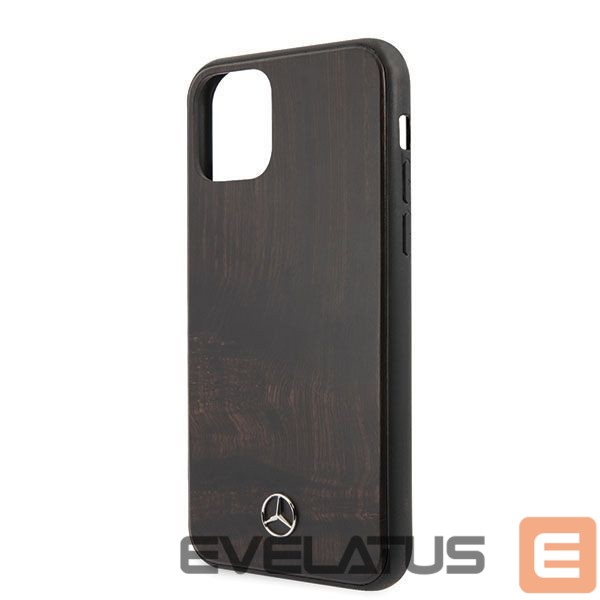 Back panel cover Mercedes-Benz Mercedes Wood Line Rosewood case for iPhone 11 Pro - brown
