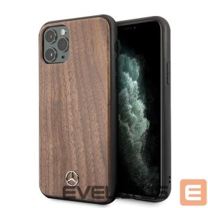 Back panel cover Mercedes-Benz  Mercedes MEHCN65VWOLB iPhone 11 Pro Max hard case brązowy/brown Wood Line Walnut 