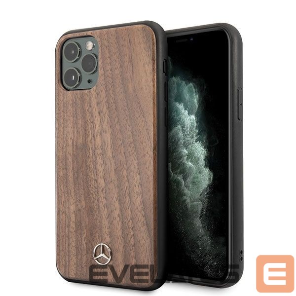 Back panel cover Mercedes-Benz Mercedes MEHCN65VWOLB iPhone 11 Pro Max hard case brązowy/brown Wood Line Walnut