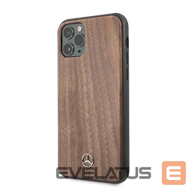 Back panel cover Mercedes-Benz Mercedes MEHCN65VWOLB iPhone 11 Pro Max hard case brązowy/brown Wood Line Walnut