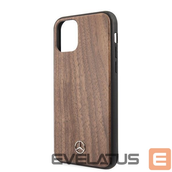 Back panel cover Mercedes-Benz Mercedes MEHCN65VWOLB iPhone 11 Pro Max hard case brązowy/brown Wood Line Walnut