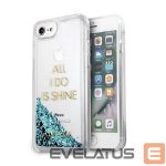 Back panel cover Guess  Guess GUHCP7GLUQBL iPhone 6/7/8 /SE 2020 / SE 2022 blue/blue hard case Liquid Glitter Party