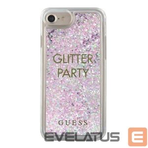 Back panel cover Guess  Guess GUHCP7GLUQPU iPhone 6/7/8 /SE 2020 / SE 2022 purple/purple hard case Liquid Glitter Party