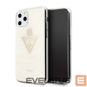 Back panel cover Guess  Guess GUHCN58SGTLGO iPhone 11 Pro gold/gold hard case Glitter Triangle