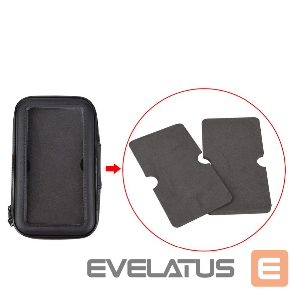 Back panel cover Hurtel - Bike Phone waterproof Mount, Universal Case Bicycle & Motorcycle Phone Holder Mount Size XL (max phone size: 165 mm x 80 mm) black (without handlebar mounting)