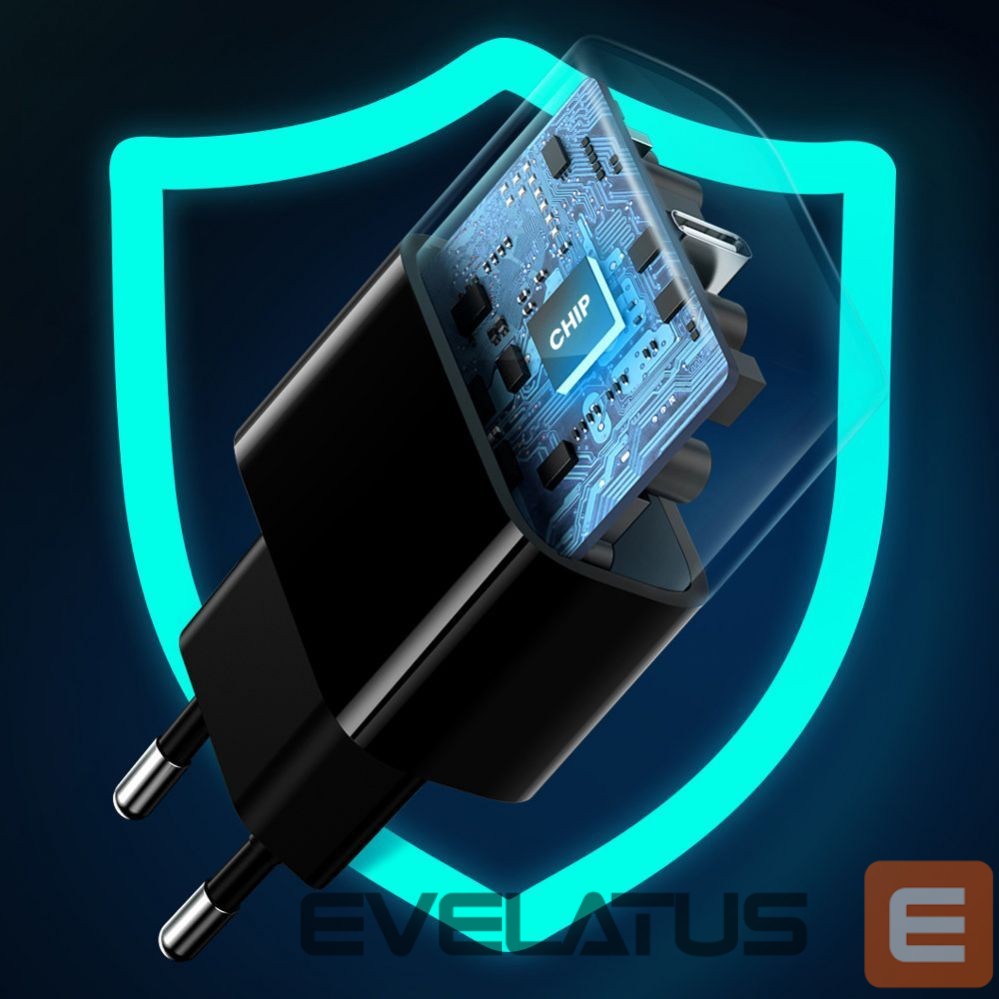 Adapter Ugreen USB wall charger Type C 20W Power Delivery black (10191) Black