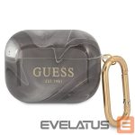 Back panel cover Guess  Guess GUAPUNMK AirPods Pro cover black/black Marble Collection