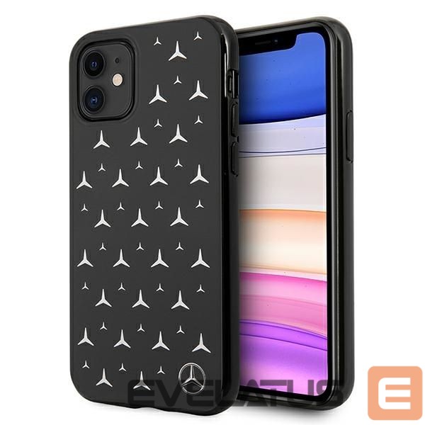 Back panel cover Mercedes-Benz Mercedes Silver Stars Pattern Case for iPhone 11 / Xr - Black