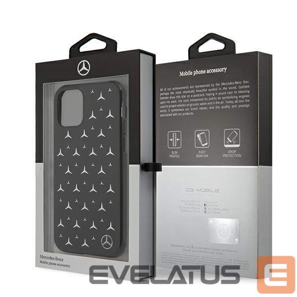 Back panel cover Mercedes-Benz Mercedes Silver Stars Pattern Case for iPhone 11 / Xr - Black