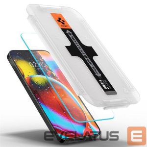Protective glass Spigen  Spigen Glas.tR EZ Fit Tempered Glass for iPhone 13 / 13 Pro / 14 / 16e / 17e - 2 pcs. 