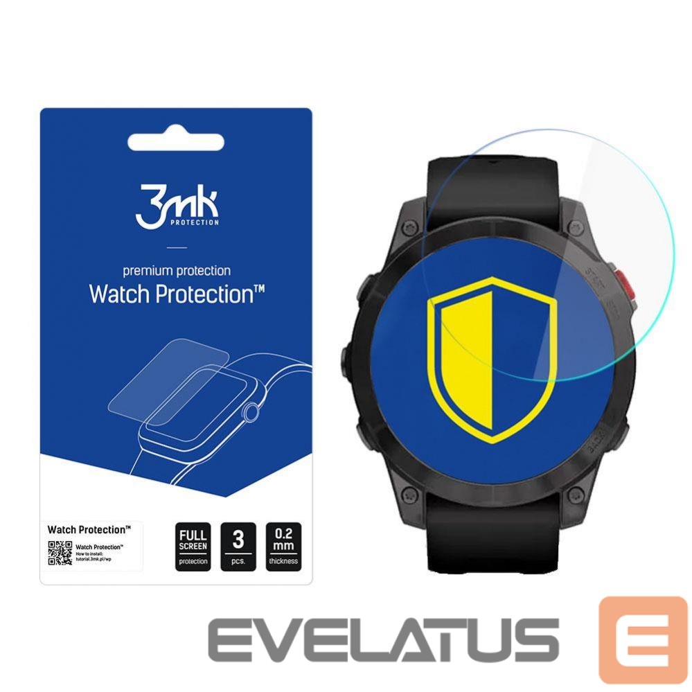Protective glass 3MK Garmin Epix 2 - 3mk Watch Protection v. FlexibleGlass Lite