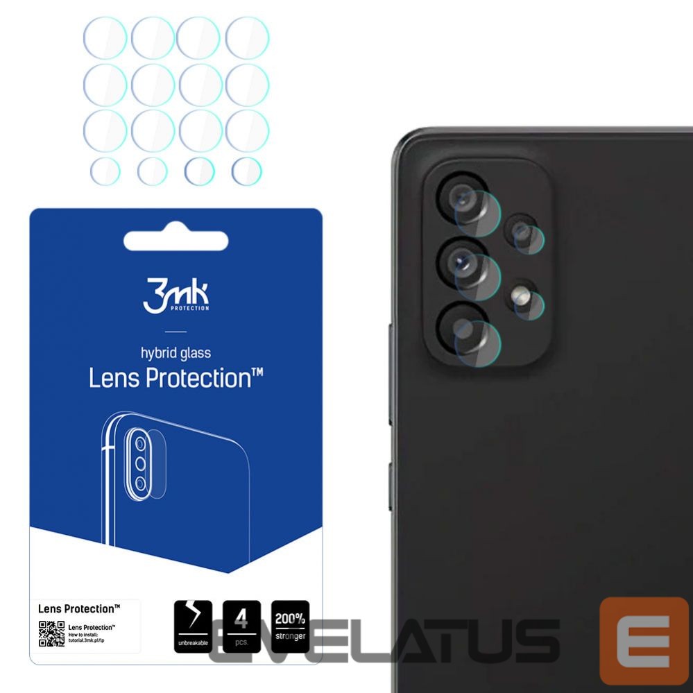 Protective glass 3MK 3MK Lens Protect Sam A53 5G A536 Camera lens protection 4 pcs