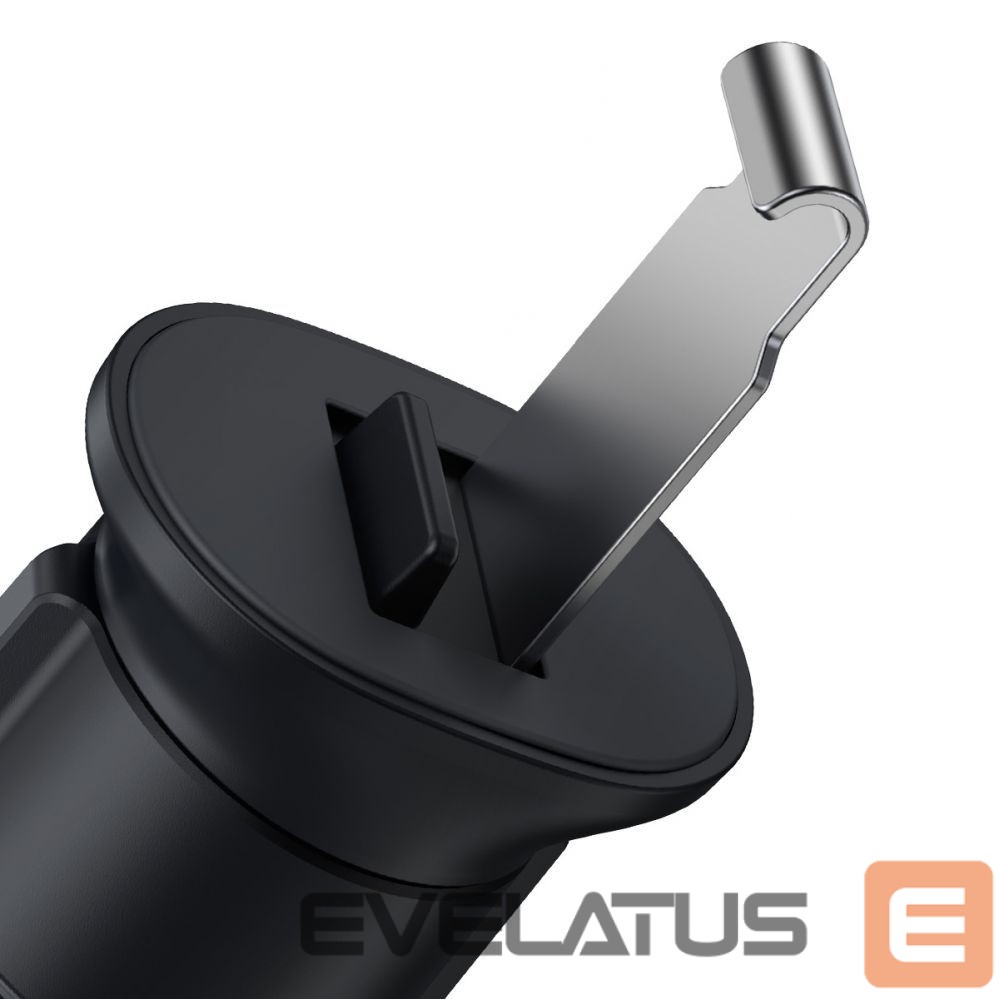 Auto holder Baseus Baseus Metal Age II gravitational car phone holder for ventilation grille dark gray (SUJS000013)