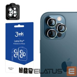 Protective glass 3MK  3MK Lens Protection Pro iPhone 12 Pro Camera lens protection with mounting frame 1 pc. 