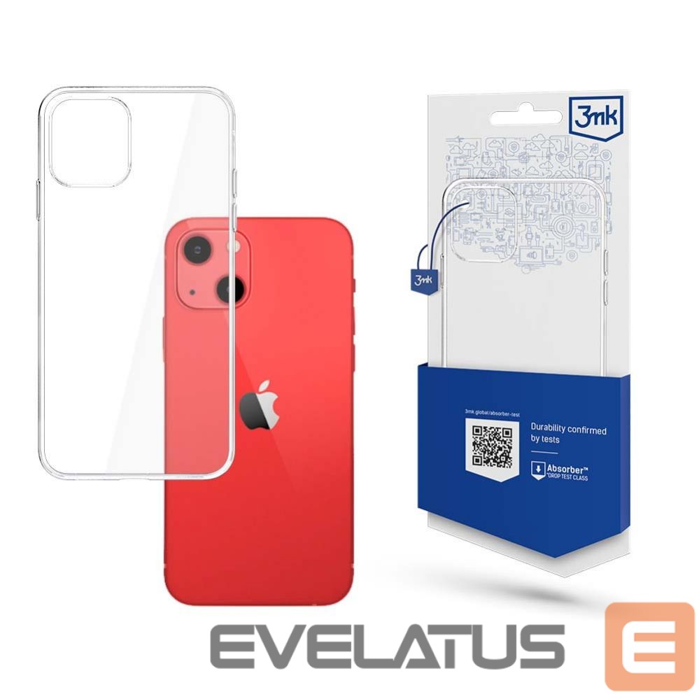 Back panel cover 3MK Case for iPhone 13 silicone from the 3mk Clear Case series - transparent