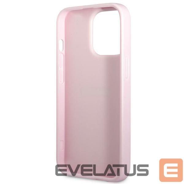 Back panel cover Guess Guess GUHCP13LPSASBPU iPhone 13 Pro / 13 6.1" purple/purple Saffiano Hot Stamp & Metal Logo