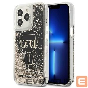 Back panel cover Karl Lagerfeld  Karl Lagerfeld KLHCP13XLGGKBK iPhone 13 Pro Max 6,7" czarny/black hardcase Liquid Glitter Gatsby 