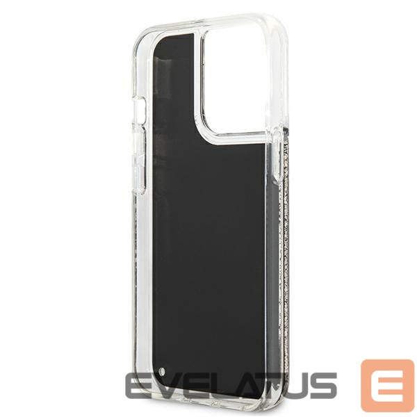 Back panel cover Karl Lagerfeld Karl Lagerfeld KLHCP13XLGGKBK iPhone 13 Pro Max 6,7" czarny/black hardcase Liquid Glitter Gatsby