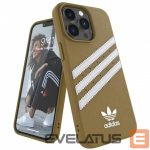 Back panel cover Adidas  Adidas OR Moulded PU iPhone 13 Pro / 13 6,1" beżowo-złoty/beige-gold 47806 