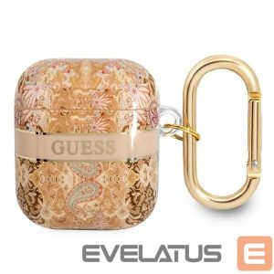 Back panel cover Guess  Guess GUA2HHFLD AirPods cover gold/gold Paisley Strap Collection