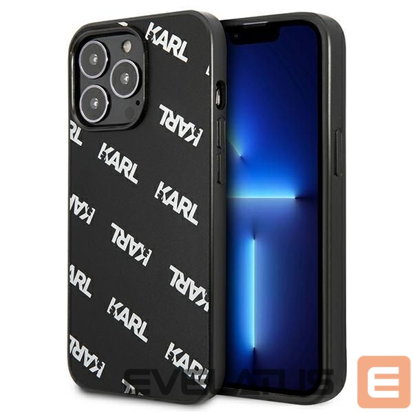 Back panel cover Karl Lagerfeld Karl Lagerfeld Allover Case for iPhone 13 Pro / iPhone 13 - Black