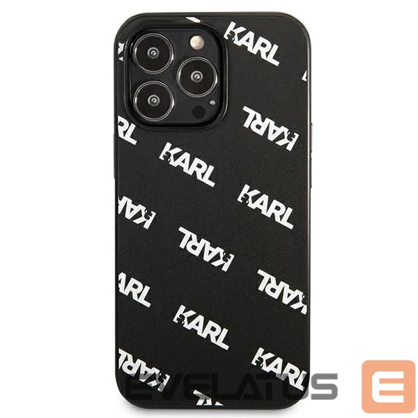 Back panel cover Karl Lagerfeld Karl Lagerfeld Allover Case for iPhone 13 Pro / iPhone 13 - Black