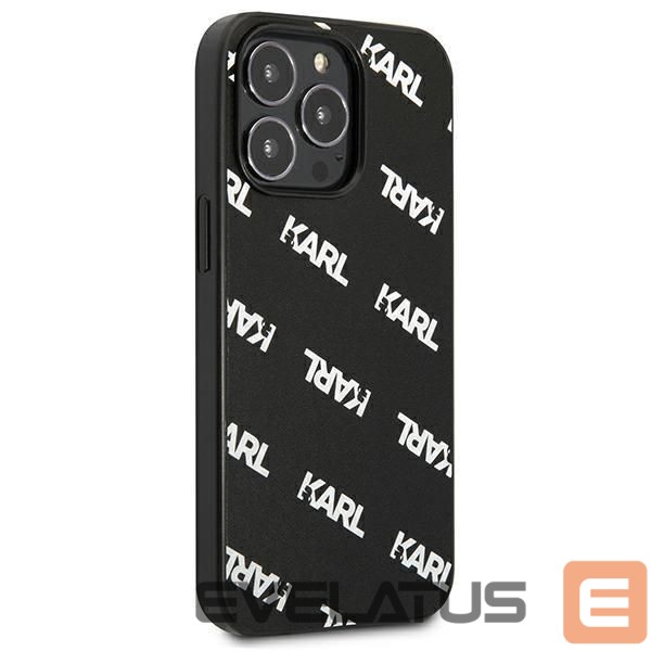 Back panel cover Karl Lagerfeld Karl Lagerfeld Allover Case for iPhone 13 Pro / iPhone 13 - Black