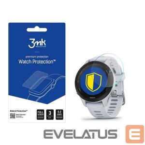 Protective glass 3MK  3mk Watch Protection  v. FlexibleGlass Lite hybrid glass on Garmin Forerunner 255s Music 