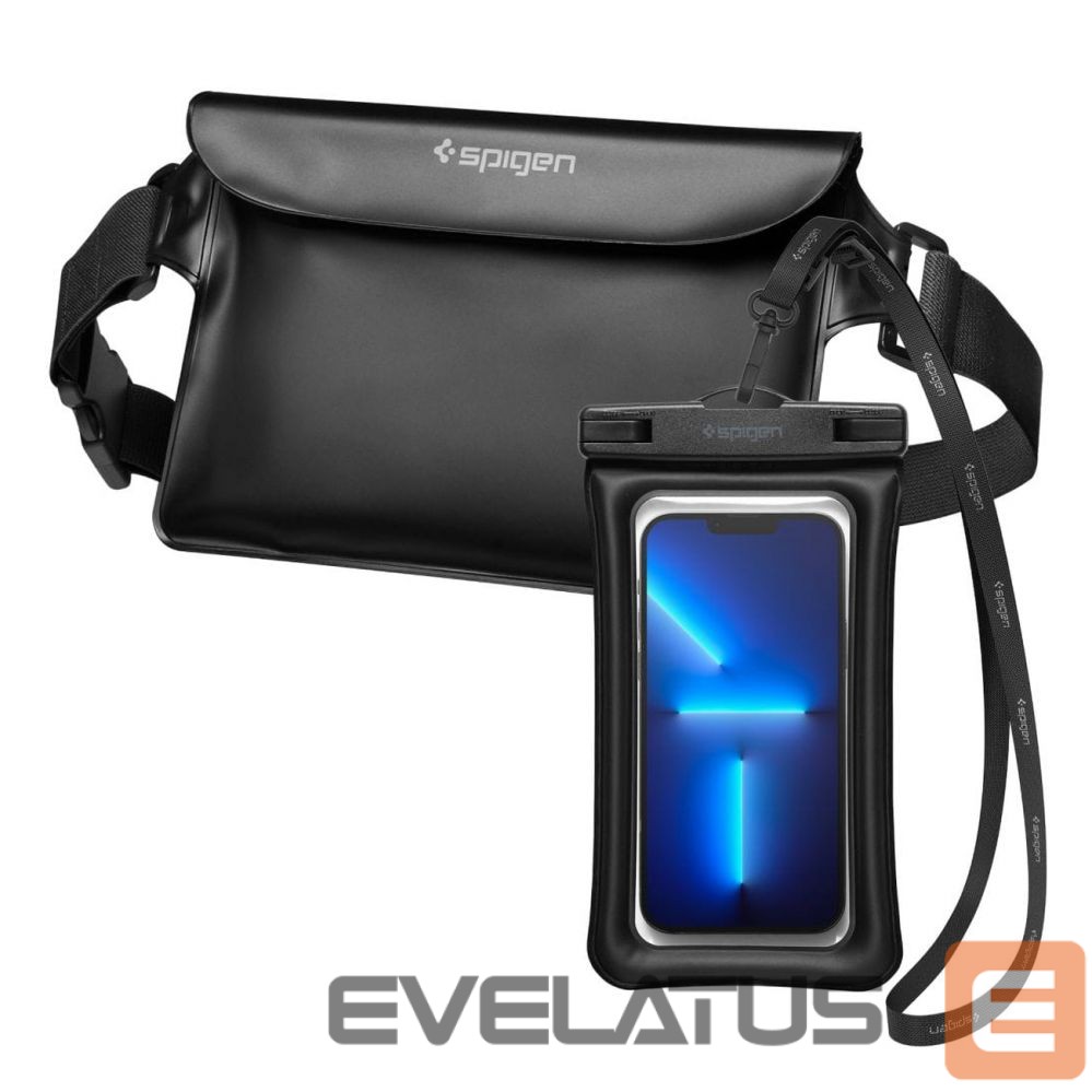 Case universal for sports Spigen Spigen Aqua Shield A621 Waterproof Hip Bag + Floating Case - Black