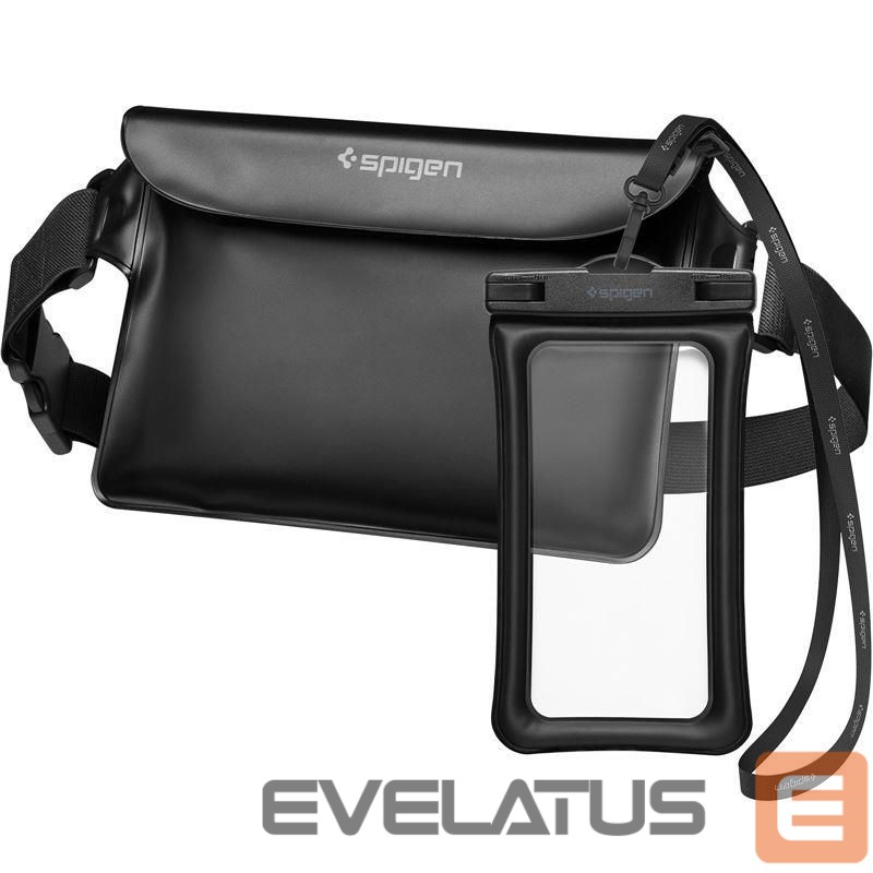 Case universal for sports Spigen Spigen Aqua Shield A621 Waterproof Hip Bag + Floating Case - Black