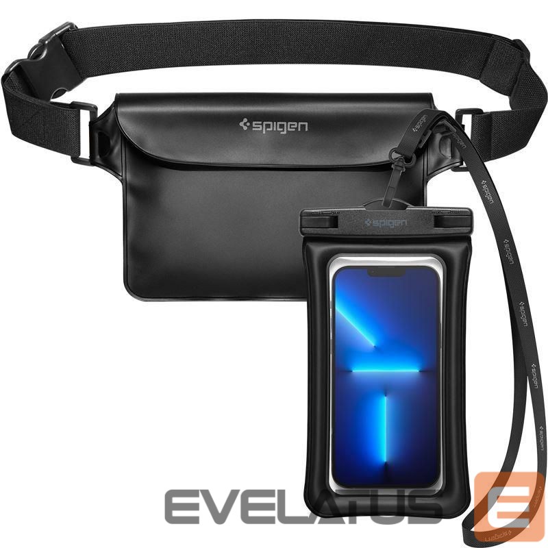 Case universal for sports Spigen Spigen Aqua Shield A621 Waterproof Hip Bag + Floating Case - Black
