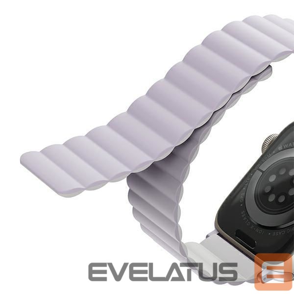 Back panel cover UNIQ Uniq Revix strap for Apple Watch 1/2/3/4/5/6/7/8/SE/SE2/Ultra 42/44/45/49mm - lilac-white