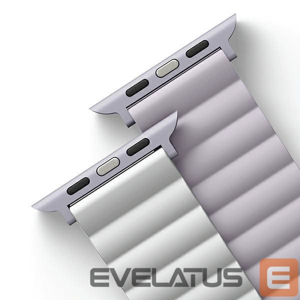 Back panel cover UNIQ Uniq Revix strap for Apple Watch 1/2/3/4/5/6/7/8/SE/SE2/Ultra 42/44/45/49mm - lilac-white