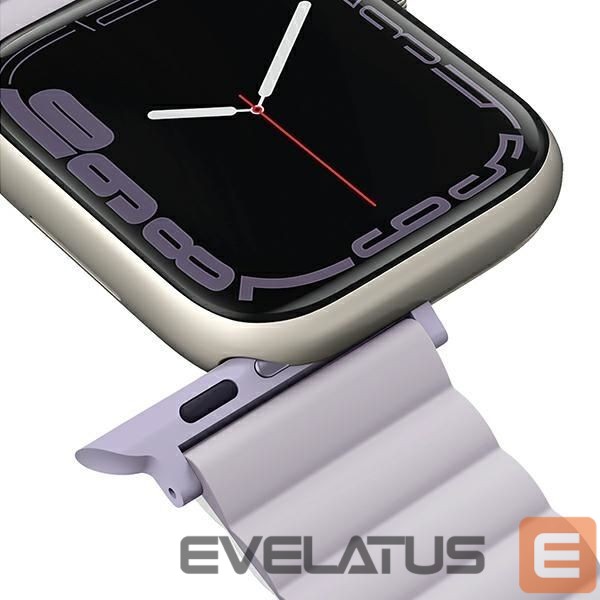 Back panel cover UNIQ Uniq Revix strap for Apple Watch 1/2/3/4/5/6/7/8/SE/SE2/Ultra 42/44/45/49mm - lilac-white