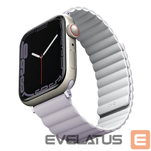 Back panel cover UNIQ Uniq Revix strap for Apple Watch 1/2/3/4/5/6/7/8/SE/SE2/Ultra 42/44/45/49mm - lilac-white