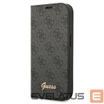 Back panel cover Guess  Guess GUBKP14LHG4SHK iPhone 14 Pro 6.1 "black / black book 4G Vintage Gold Logo 