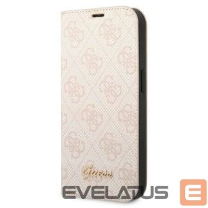Back panel cover Guess  Guess GUBKP14LHG4SHP iPhone 14 Pro 6.1 "pink / pink book 4G Vintage Gold Logo 