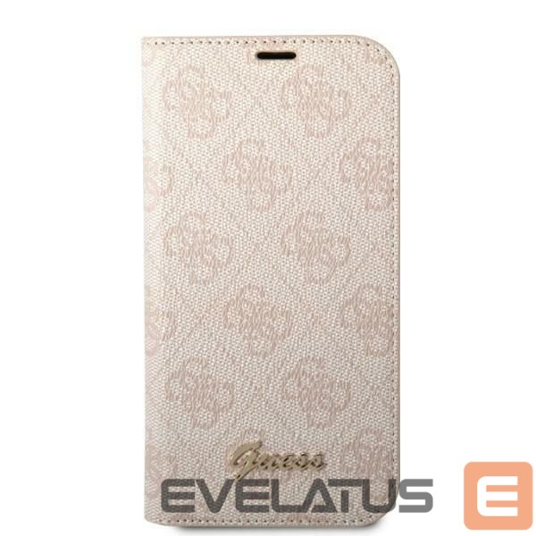 Back panel cover Guess Guess GUBKP14LHG4SHP iPhone 14 Pro 6.1 "pink / pink book 4G Vintage Gold Logo