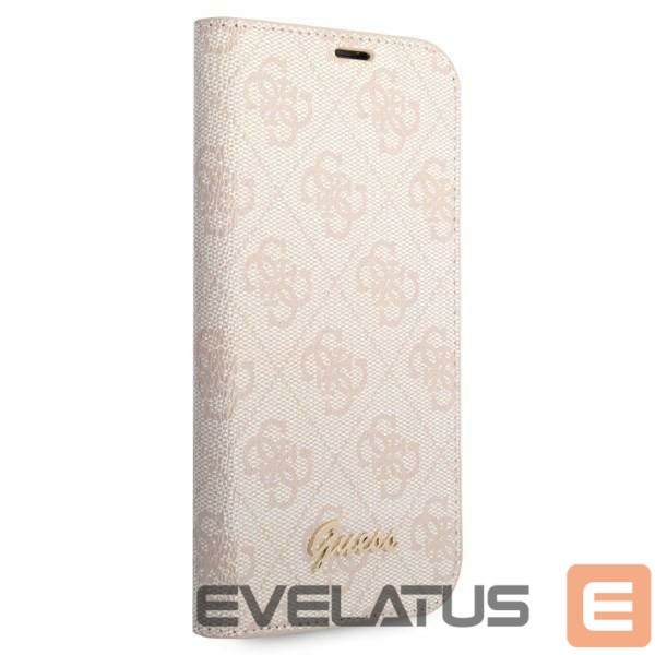 Back panel cover Guess Guess GUBKP14LHG4SHP iPhone 14 Pro 6.1 "pink / pink book 4G Vintage Gold Logo