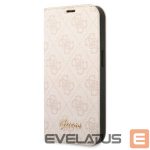 Back panel cover Guess  Guess GUBKP14XHG4SHP iPhone 14 Pro Max 6.7 "pink / pink book 4G Vintage Gold Logo 