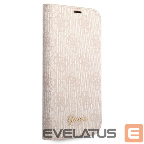 Back panel cover Guess Guess GUBKP14XHG4SHP iPhone 14 Pro Max 6.7 "pink / pink book 4G Vintage Gold Logo