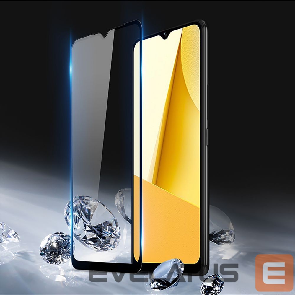 Protective glass Dux Ducis Dux Ducis 9D Tempered Glass Vivo Y16 / Y02s full screen with frame black (case friendly)