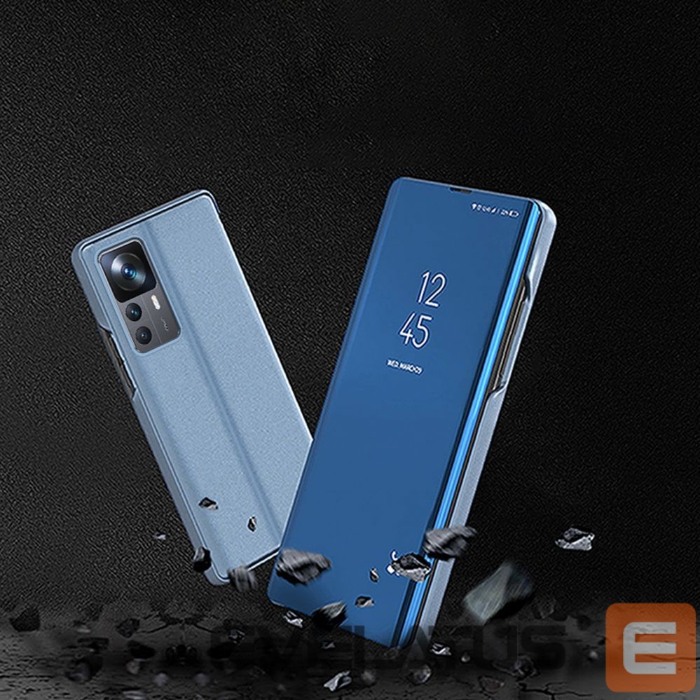 Back panel cover Hurtel Clear View Case case for Xiaomi 12T Pro / Xiaomi 12T flip cover black