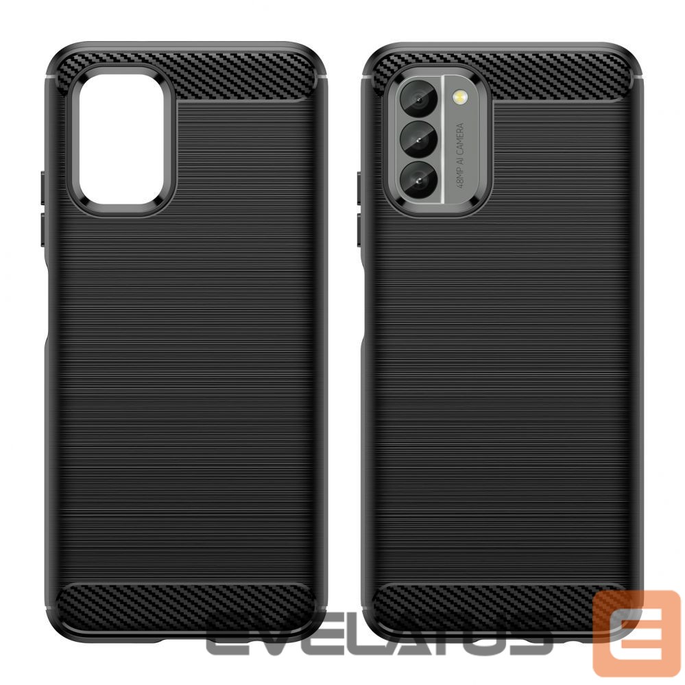 Back panel cover Hurtel Carbon Case cover for Nokia G400 flexible silicone carbon cover black