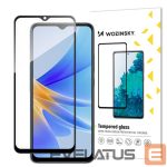 Protective glass Wozinsky  Wozinsky Full Glue Tempered Glass Tempered Glass For Oppo A17 9H Full Screen Cover With Black Frame 