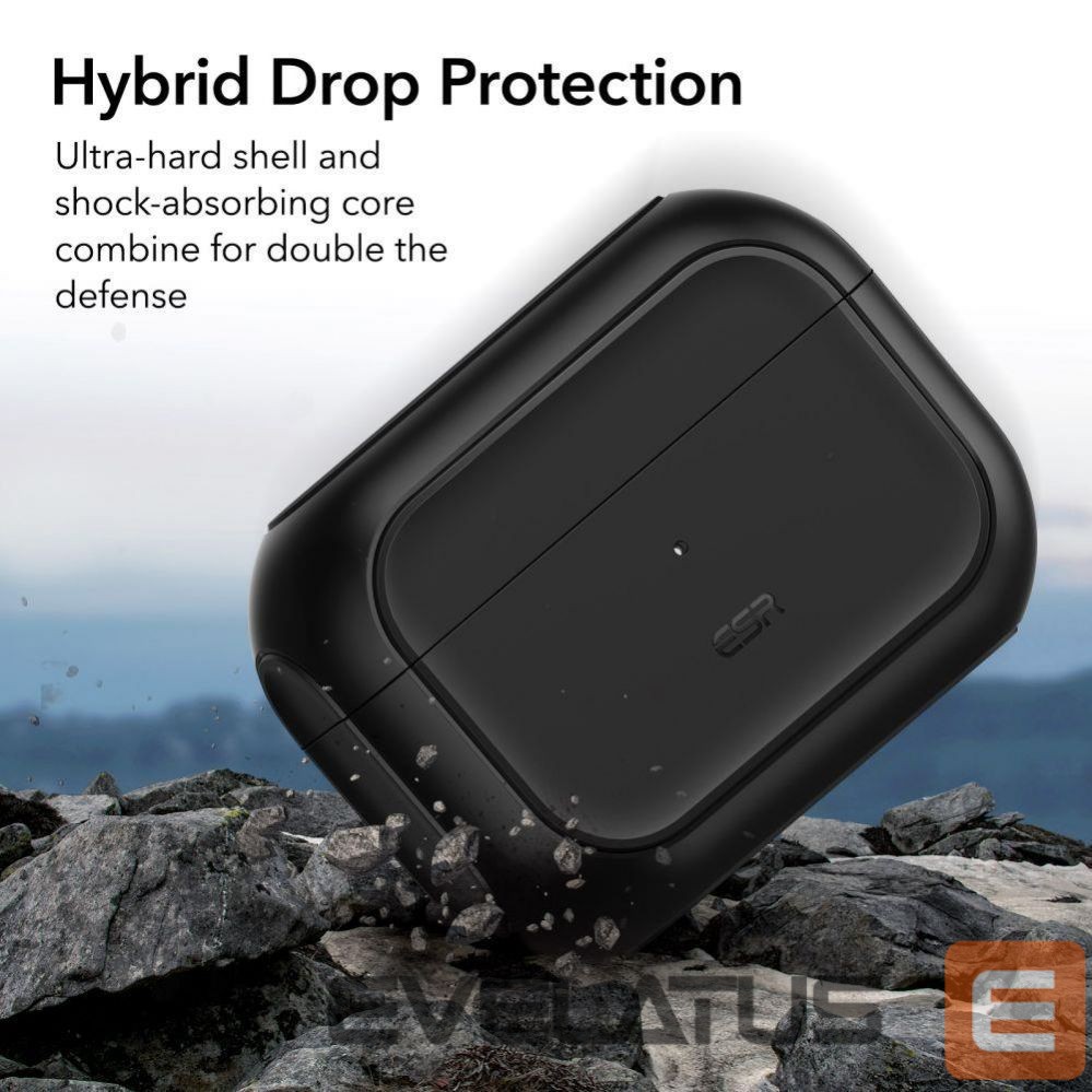 Back panel cover ESR ESR Orbit Halolock with MagSafe for Apple AirPods Pro 1 / 2 - black